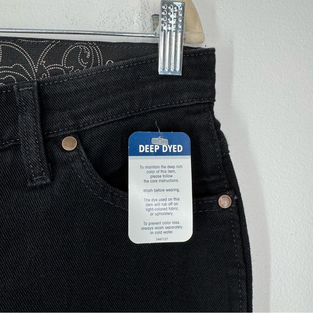 NWT Wrangler Q Baby Black Boot Cut Jeans Women’s Size 9/10 Tall - Picture 4 of 10